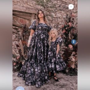 JessaKae Wendy Dress in Black Floral